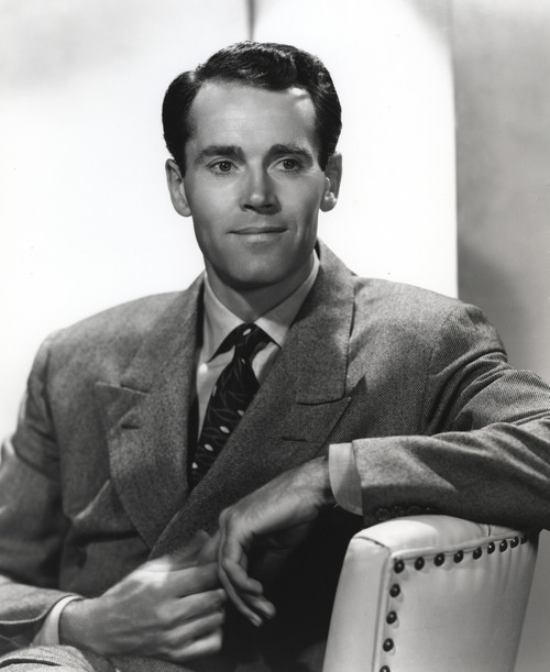 Henry Fonda sitting and Leaning on a Chair Pose Photo Print - Item # VARCEL689266