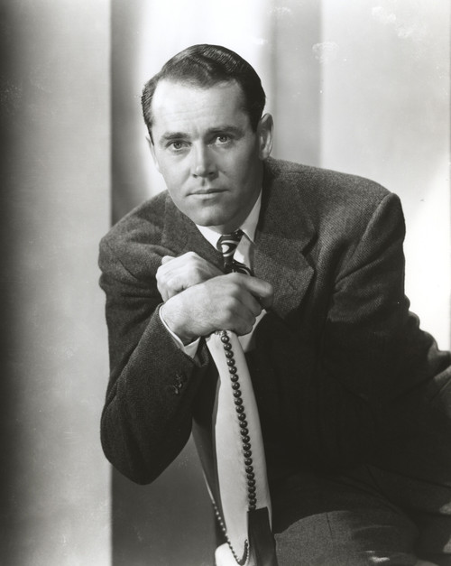 Henry Fonda sitting and Leaning Photo Print - Item # VARCEL689311