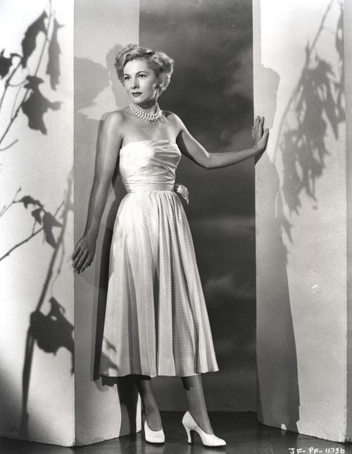 Joan Fontaine in Dress Leaning Photo Print - Item # VARCEL689346