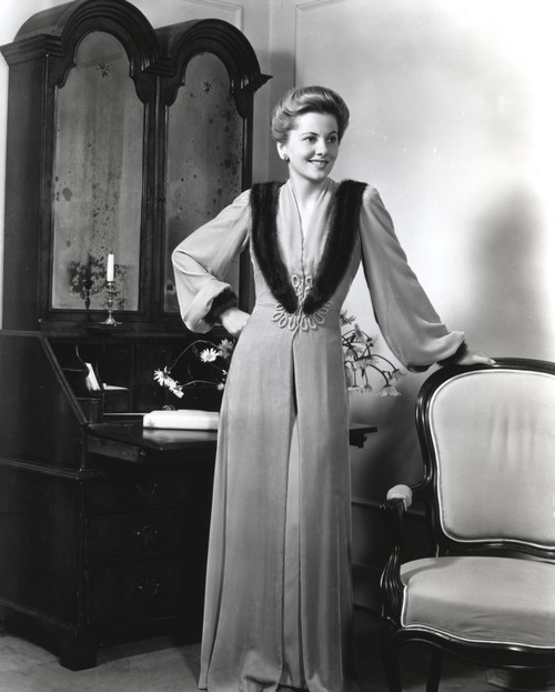 Joan Fontaine Holding on a Chair Photo Print - Item # VARCEL689338