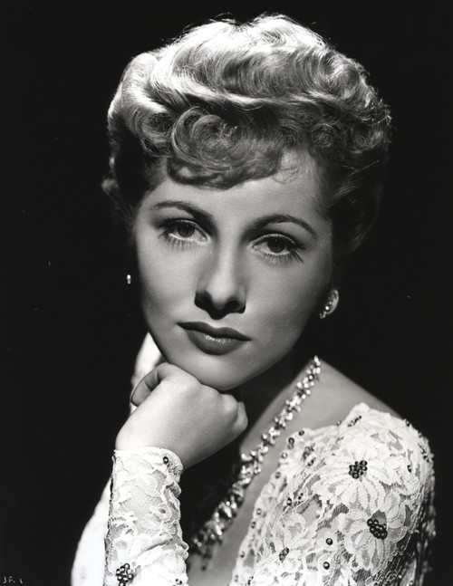 Joan Fontaine Leaning on a Close up Portrait Photo Print - Item # VARCEL689352