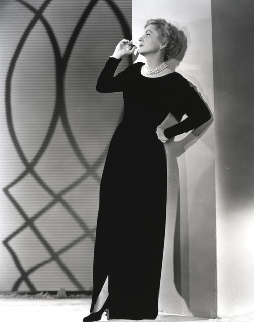 Joan Fontaine wearing a Black Gown Photo Print - Item # VARCEL689362