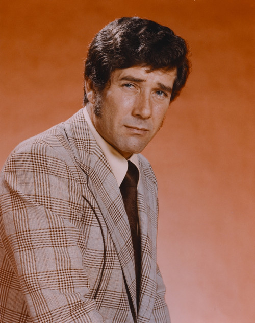 Robert Fuller in Formal Outfit Red Background Portrait Photo Print - Item # VARCEL689540
