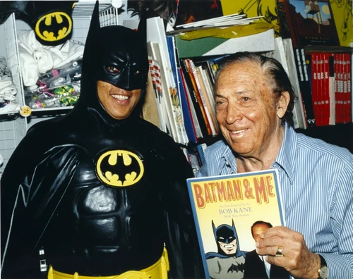 Bob Kane with Batman Costume Photo Print - Item # VARCEL689551