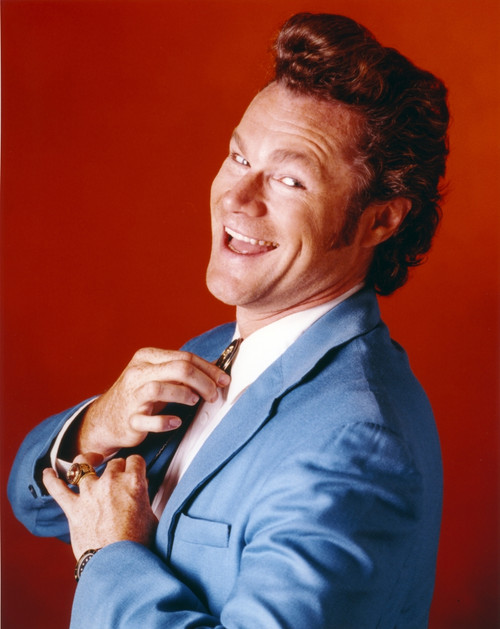 David Keith Pose in Red Background Photo Print - Item # VARCEL689585