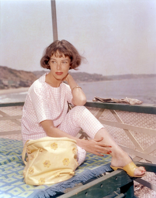 Phyllis Kirk Pose in White Dress Photo Print - Item # VARCEL689698