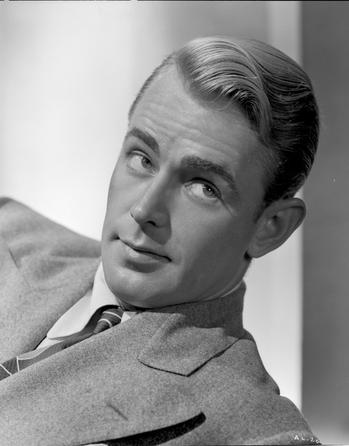 Alan Ladd Leaning on the Chair wearing Suit Close Up Portrait Photo Print - Item # VARCEL689766