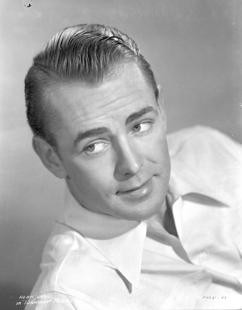 Alan Ladd Lying Pose, wearing White Polo Close Up Portrait Photo Print - Item # VARCEL689811
