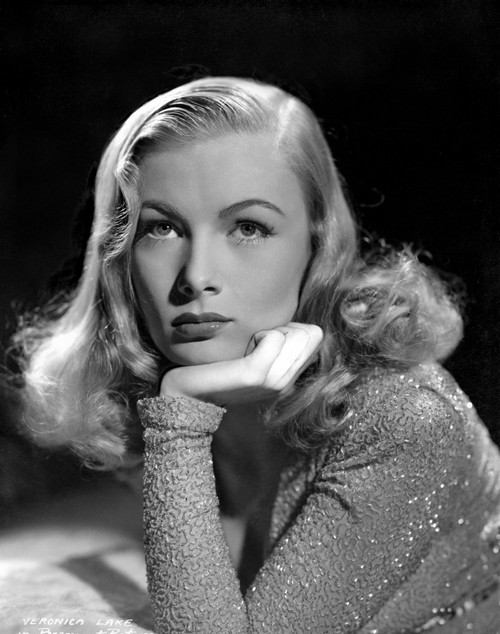 Veronica Lake wearing a metallic shirt Photo Print - Item # VARCEL689843