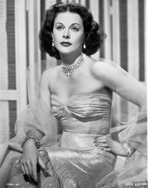 Hedy Lamarr wearing a strapless dress Photo Print - Item # VARCEL689866