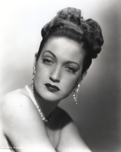 Dorothy Lamour Portrait in Classic with Earrings Photo Print - Item # VARCEL689880