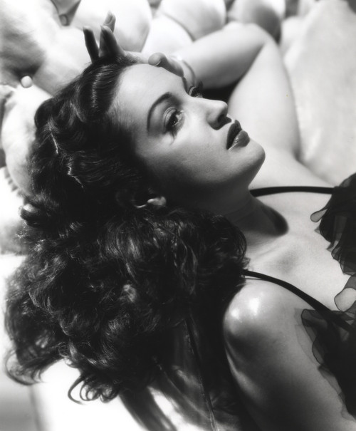 Dorothy Lamour Lying in Black and White Photo Print - Item # VARCEL689918