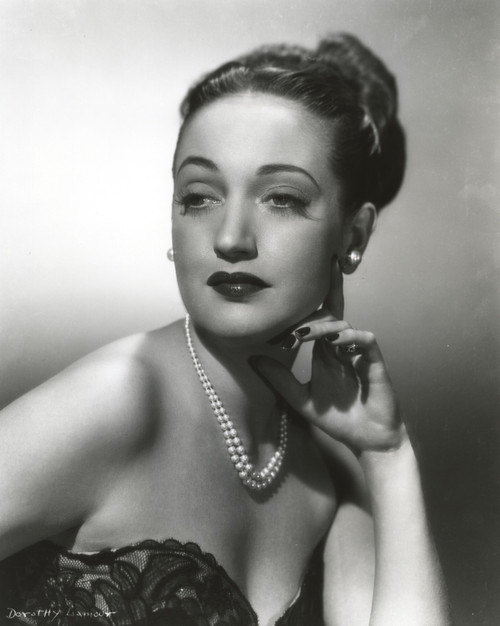 Dorothy Lamour Posed in Classic with Pearl Necklace Photo Print - Item # VARCEL689935