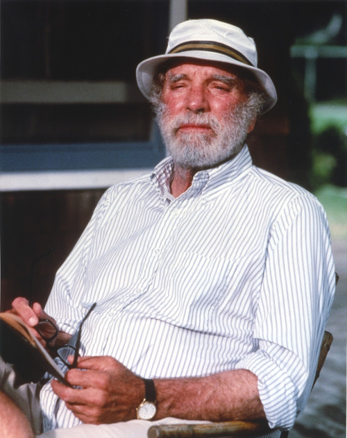 Burt Lancaster sitting on Chair with Hat Photo Print - Item # VARCEL690021