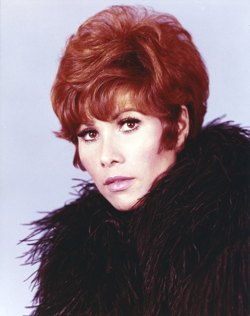 Michele Lee Close Up Portrait wearing Feather Jacket Photo Print - Item # VARCEL690160