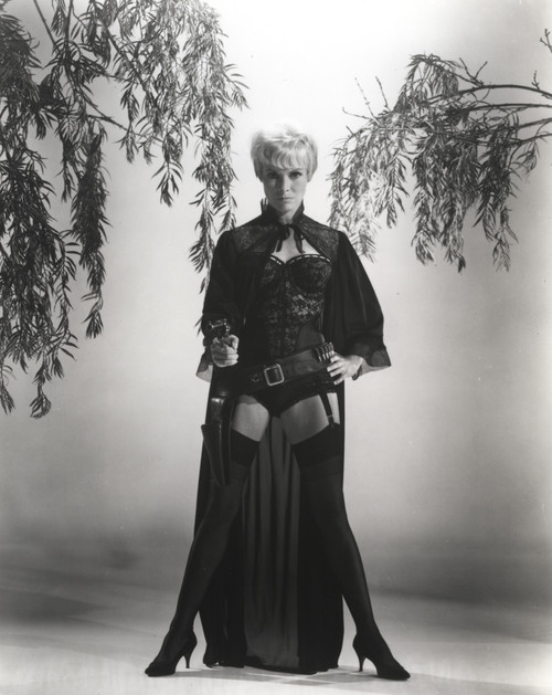 Janet Leigh wearing a corset and holding a pistol Photo Print - Item # VARCEL690184