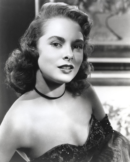 Janet Leigh Posed in Black Strapless Sequin Dress and Black Ribbon Choker Photo Print - Item # VARCEL690235