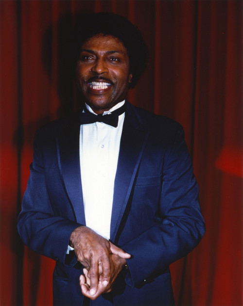 Little Richard Portrait in Tuxedo in Red Curtain Background Photo Print - Item # VARCEL690355