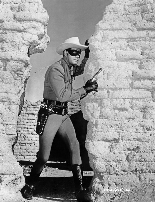 Lone Ranger Clayton Moore Riding a White Horse Photo Print - Item # VARCEL690416