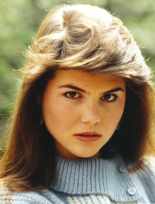 Lori Loughlin wearing a Knitted Blouse and Red lipstick Photo Print - Item # VARCEL690504