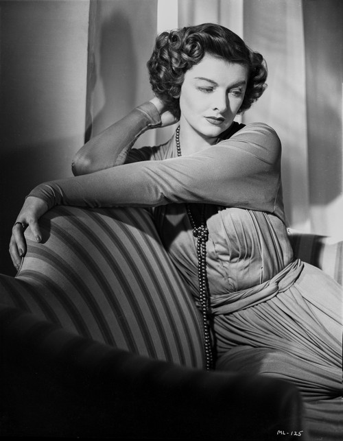 Myrna Loy Seated in Black and White Portrait Photo Print - Item # VARCEL690538
