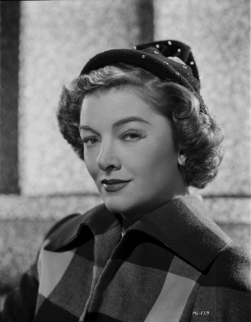 Myrna Loy Portrait in Plaid Polo Photo Print - Item # VARCEL690539