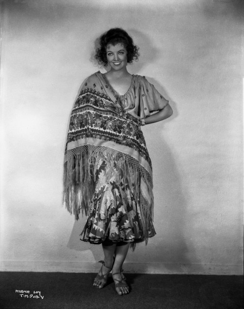 Myrna Loy Pose in Elegant Dress Photo Print - Item # VARCEL690551