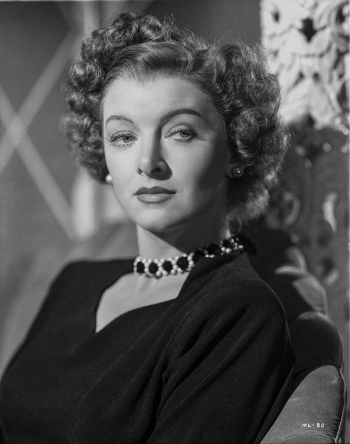 Myrna Loy Posed in Black and White with Necklace Photo Print - Item # VARCEL690548