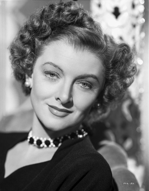 Myrna Loy smiling Portrait in Classic with Necklace Photo Print - Item # VARCEL690570