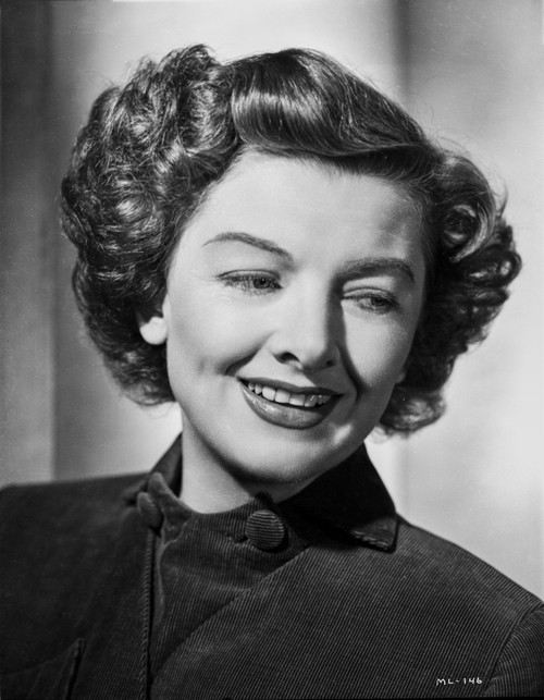 Myrna Loy smiling Portrait in Classic with Earrings Photo Print - Item # VARCEL690578