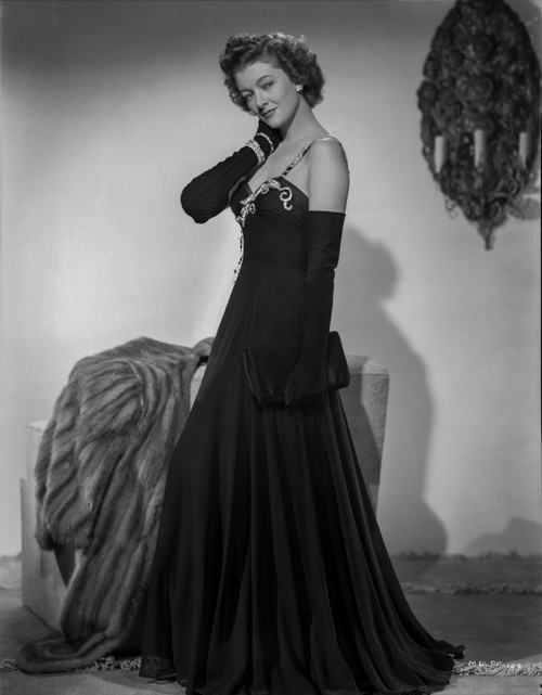 Myrna Loy in Black Gown in Classic Portrait Photo Print - Item # VARCEL690591