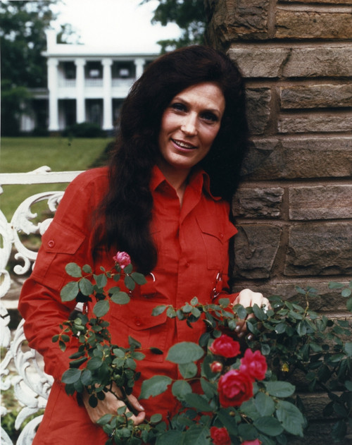Loretta Lynn in Red Dress Photo Print - Item # VARCEL690616