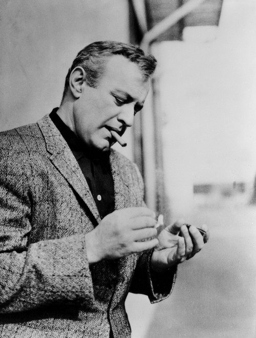 Lee cob smoking a cigar outdoors Photo Print