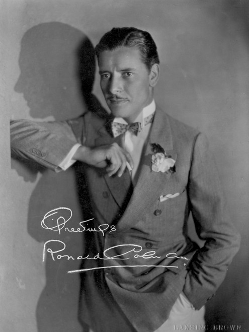 Signed Ronald Colman Photo Print - Item # VARCEL691183