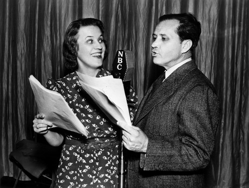 Candid of Fibber McGee and Molly Photo Print