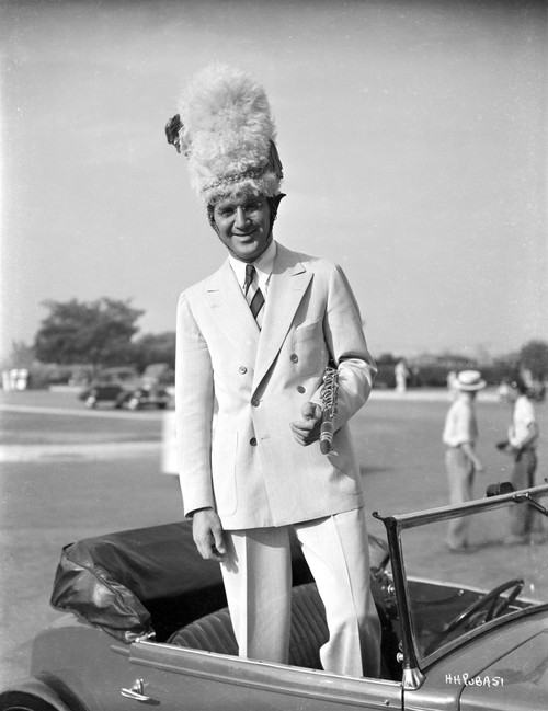 Benny Goodman standing up in a car Photo Print - Item # VARCEL691836