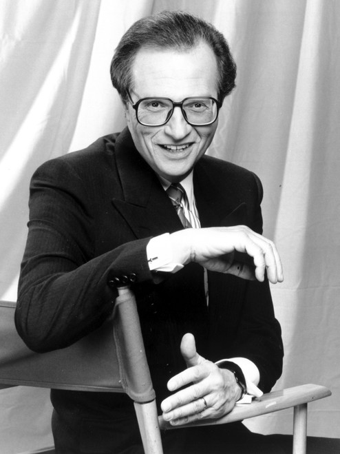 Larry King Posed in Black Tuxedo With Sunglasses Photo Print - Item # VARCEL691897