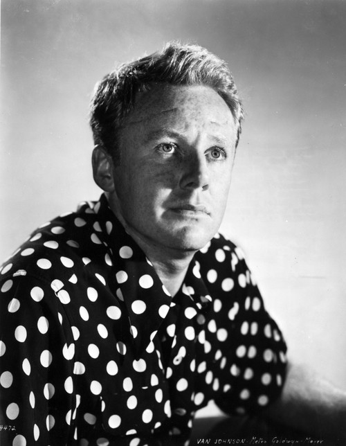 Van Johnson in polka dot With White Background Photo Print - Item # VARCEL692175