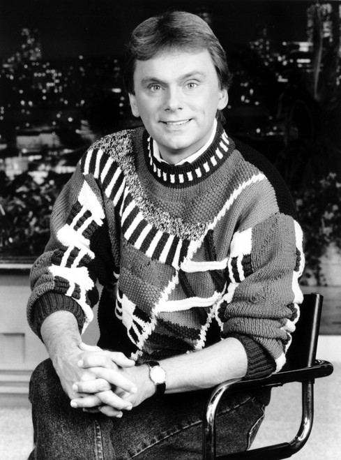 Pat Sajak Posed in Black Photo Print - Item # VARCEL692208