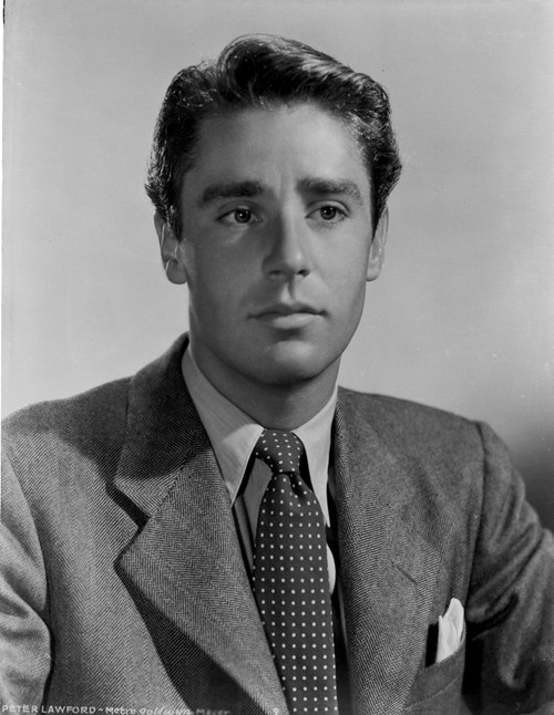 Peter Lawford Posed in Formal Suit Black and White Portrait Photo Print - Item # VARCEL692302