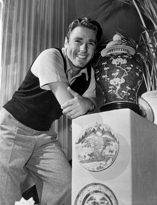 Peter Lawford Leaning in Classic Photo Print - Item # VARCEL692303