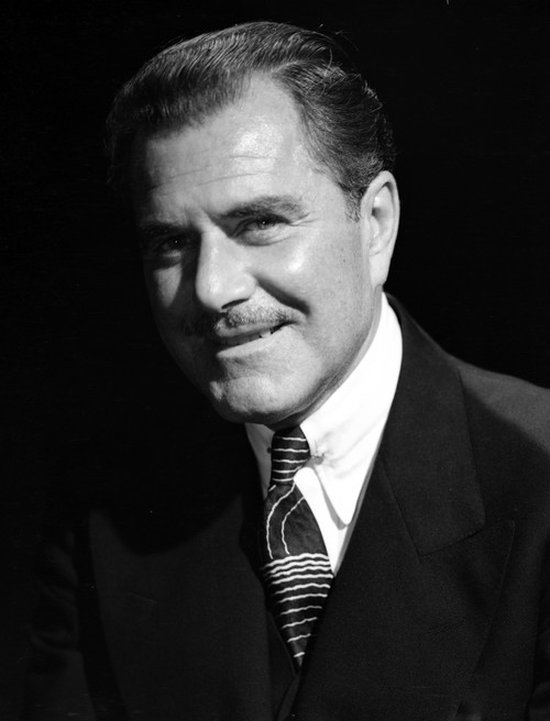 Ben Lyons Portrait smiling in Black Suit and Black Ties Photo Print - Item # VARCEL692428