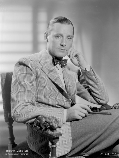 A Portrait Of Herbert Marshall Photo Print - Item # VARCEL692546