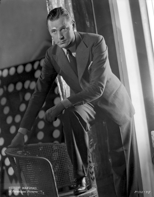 A Portrait Of Herbert Marshall Photo Print - Item # VARCEL692550