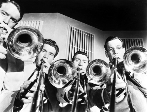 Glen Miller and band members playing instruments Photo Print - Item # VARCEL692630