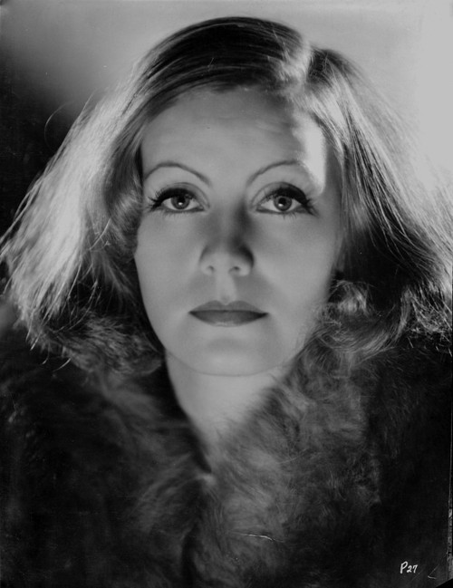 Greta Garbo wearing Fur Coat Close Up Portrait Photo Print - Item # VARCEL692864