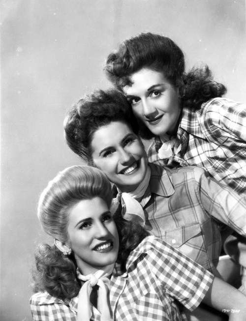 Andrew Sisters on Checkered Top Portrait Photo Print - Item # VARCEL692934