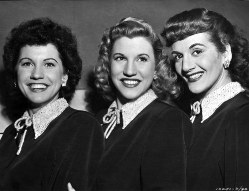 Andrew Sisters on Collar Top Portrait Photo Print - Item # VARCEL692954