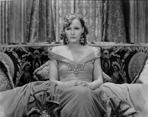 Greta Garbo in Gown and sitting Portrait Photo Print - Item # VARCEL692966