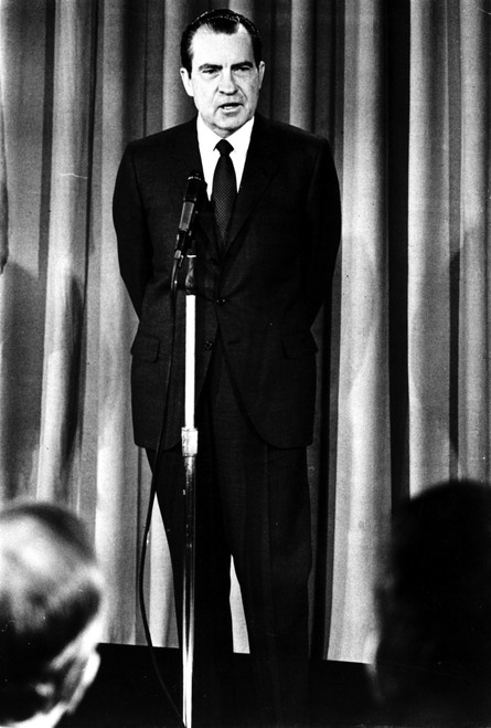 Candid of Richard Nixon speaking Photo Print - Item # VARCEL692983